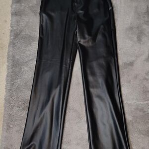 Akira Vegan Leather Bootcut Pants Size 5